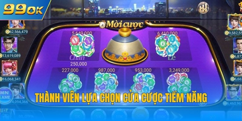 Thành viên lựa chọn cửa cược tiềm năng